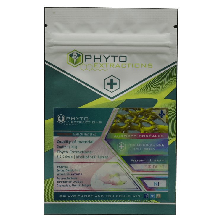 Phyto – Aurores Boreales – 1g or 7g | BC Weed Edible Canada