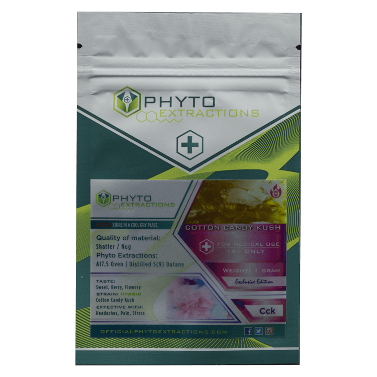 Phyto – Cotton Candy Kush – 1g or 7g | BC Weed Edible Canada