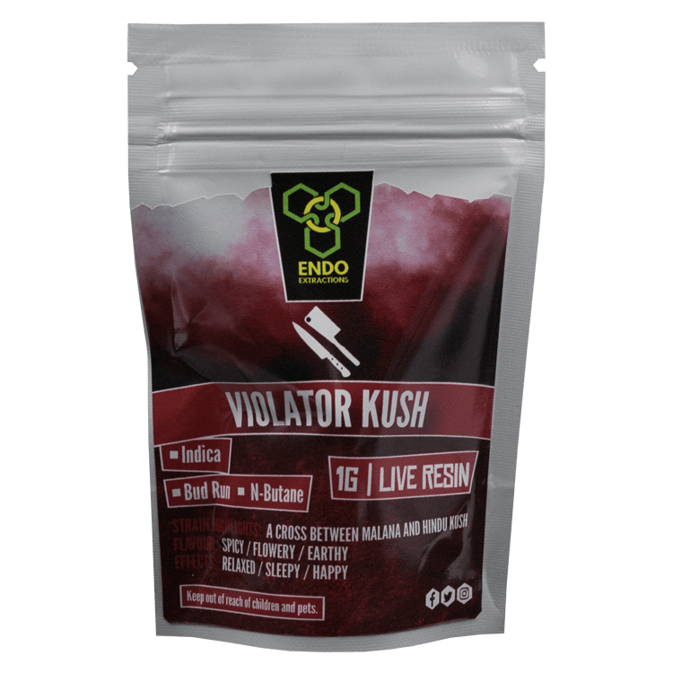 Endo Extractions – Live Resin – Violator Kush 1g | BC Weed Edible Canada