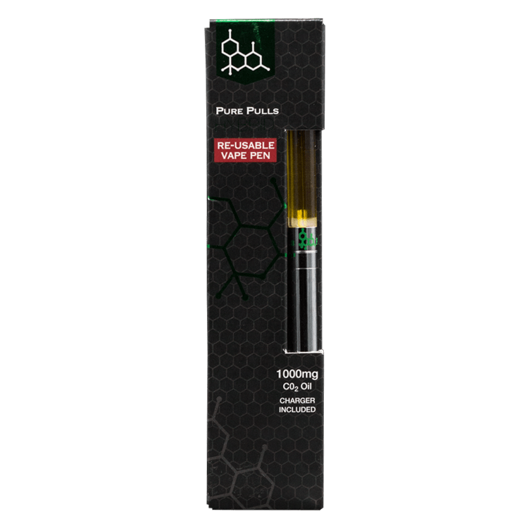 Pure Pulls – CO2 Oil Reusable Vape Pen – Sativa 1ml | BC Weed Edible Canada