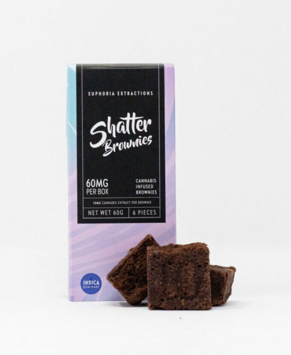 Euphoria Extractions – Shatter Brownies (Indica) | BC Weed Edible Canada