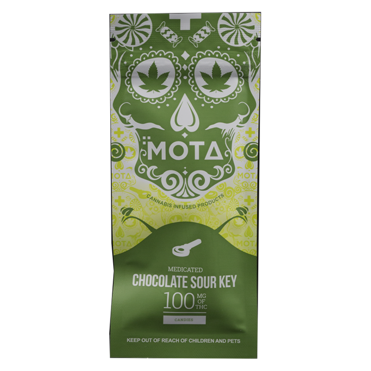 MOTA Edibles – Chocolate Sour Key – 100mg THC | BC Weed Edible Canada