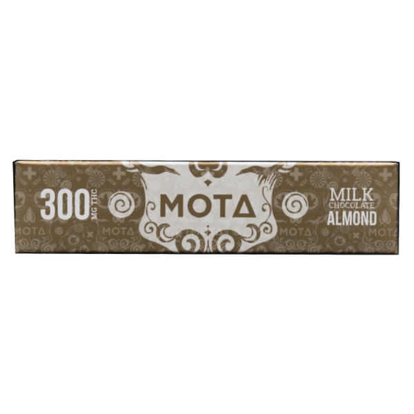 MOTA Edibles – Milk Chocolate Almond Bar – 300mg THC | BC Weed Edible Canada