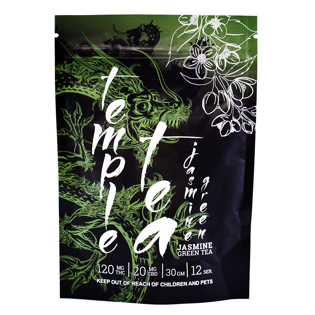 Temple Tea – Jasmine Green Tea – 120mg THC | BC Weed Edible Canada