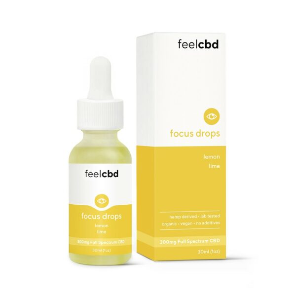 FeelCBD – Focus Drops – CBD Tincture 300mg | BC Weed Edible Canada