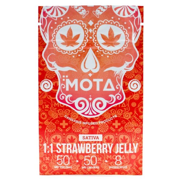 Mota – White Cube CBD – Strawberries & Cream – 180mg CBD | BC Weed Edible Canada