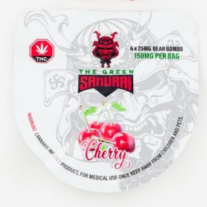 The Green Samurai – Cherry Gummies – 150mg | BC Weed Edible Canada