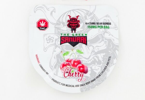 The Green Samurai – Cherry Gummies – 150mg | BC Weed Edible Canada