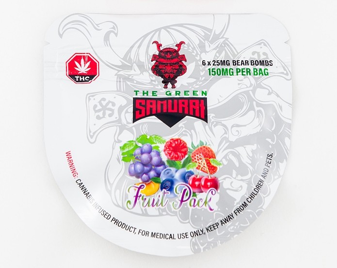 The Green Samurai – Fruit Pack Gummies – 150mg | BC Weed Edible Canada