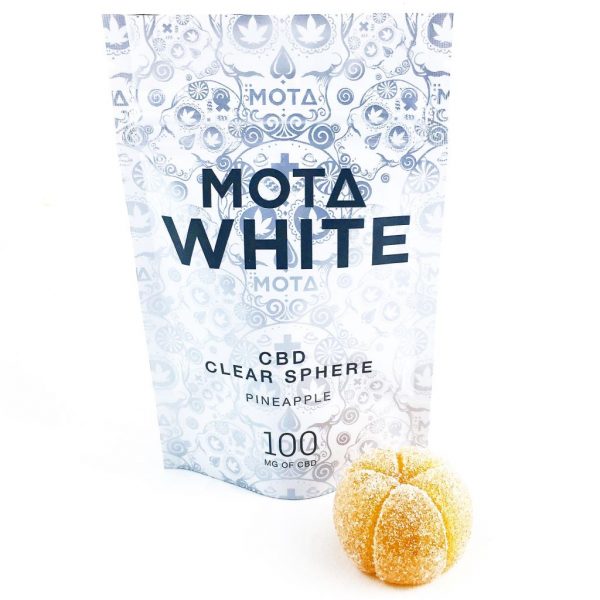 MOTA White – CBD Clear Sphere – Pineapple | BC Weed Edible Canada