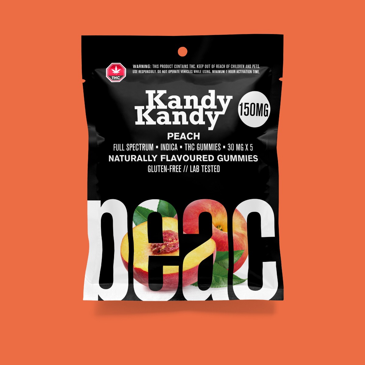 Kandy Kandy – Peach Gummies | BC Weed Edible Canada