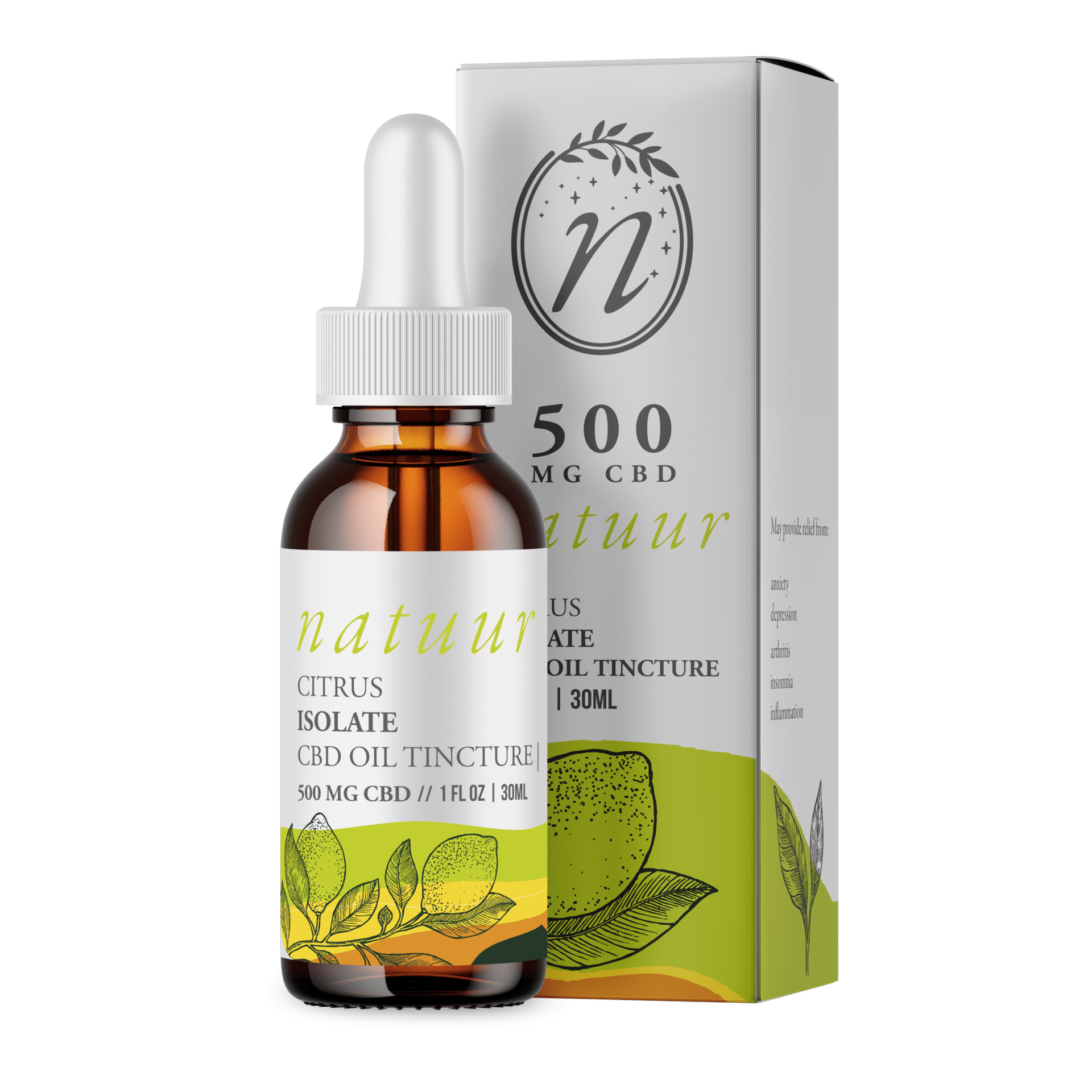 Natuur – Full Spectrum CBD Oil Tincture – Lemon Ginger – 1000mg | BC Weed Edible Canada