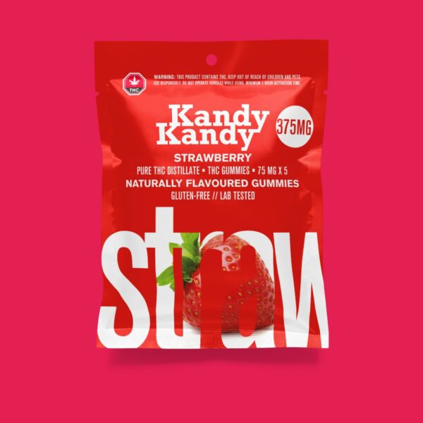 Kandy Kandy – Strawberry Gummies | BC Weed Edible Canada