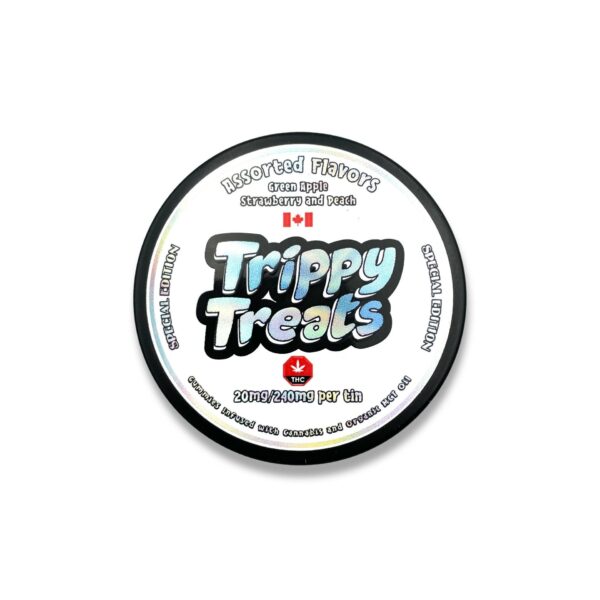 Trippy Treats – Assorted Flavour Gummies – 400mg THC | BC Weed Edible Canada