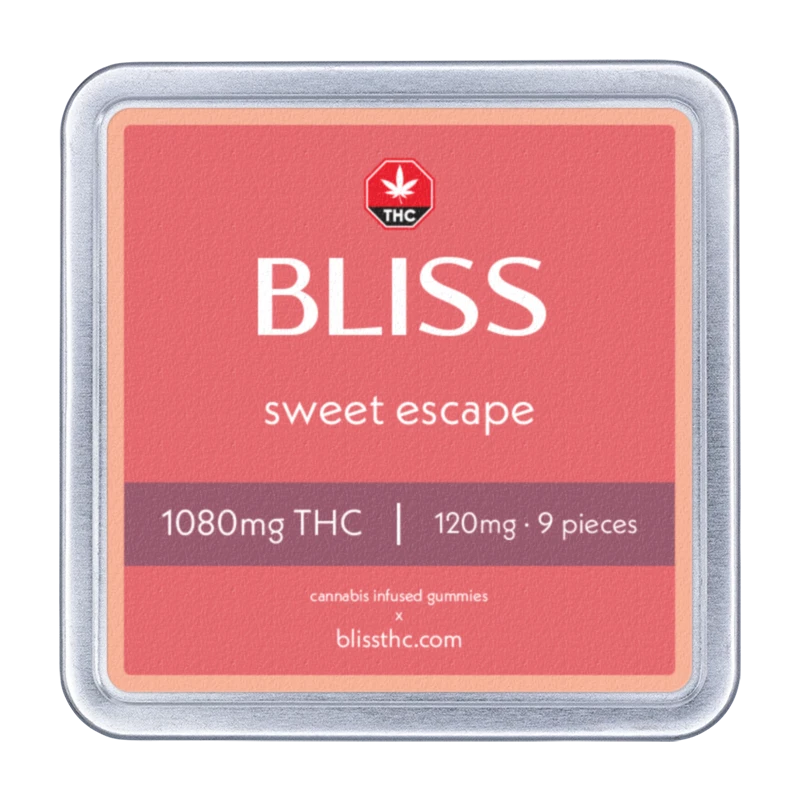 BLISS – edibles Infused Gummies – Daydream Gummies (1080mg) | BC Weed Edible Canada